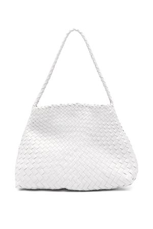 White Leather Santa Maria Mini S. Croce Bag DRAGON DIFFUSION | 8700DGS6MATWHITE